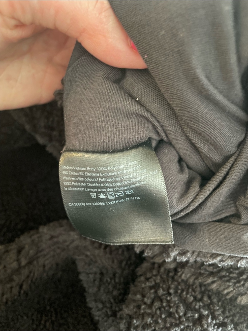 Lululemon Textured Fleece Button Jacket Black - Picture 10 of 10